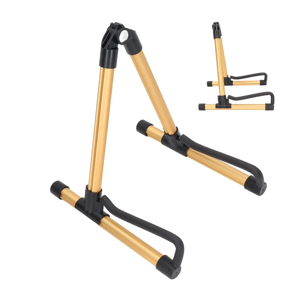 Aluminum alloy Guitar Stand​ ​Folding ​Adjustable Height​ ​Foldable Guitar Stand​ ​Detachable ​Gold/​Silver