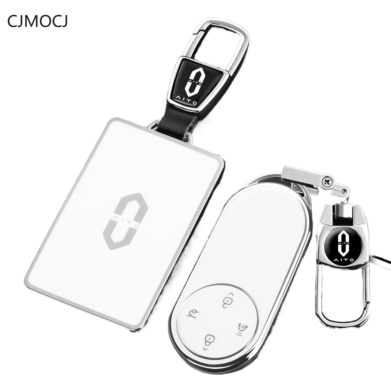 For 2025 AITO M8 Key Case Cover, TPU Soft Protective Car Key Fob Card Shell, Luxury Smart Keychain, AITO Accessories