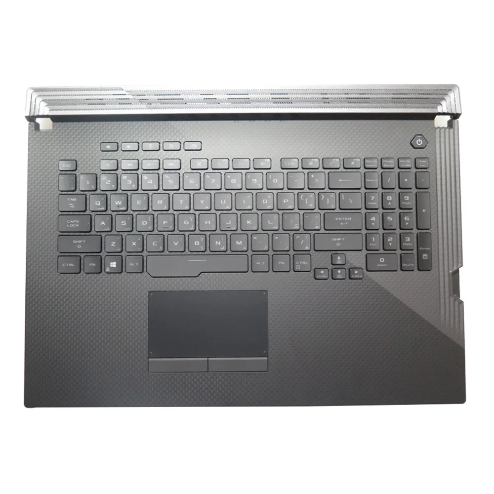 

G731G Laptop PalmRest&keyboard For ASUS ROG Strix G G731GV G731GW Black Top Case Black Backlit Arabia AR QWERTY Keyboard