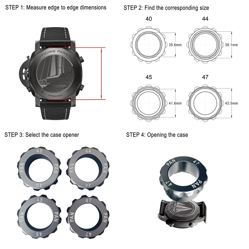 Watch Opener Die，Watch Case Opener for Watch Making and Repair，Watch Cover Watch Case Opener For opening Panerai watches