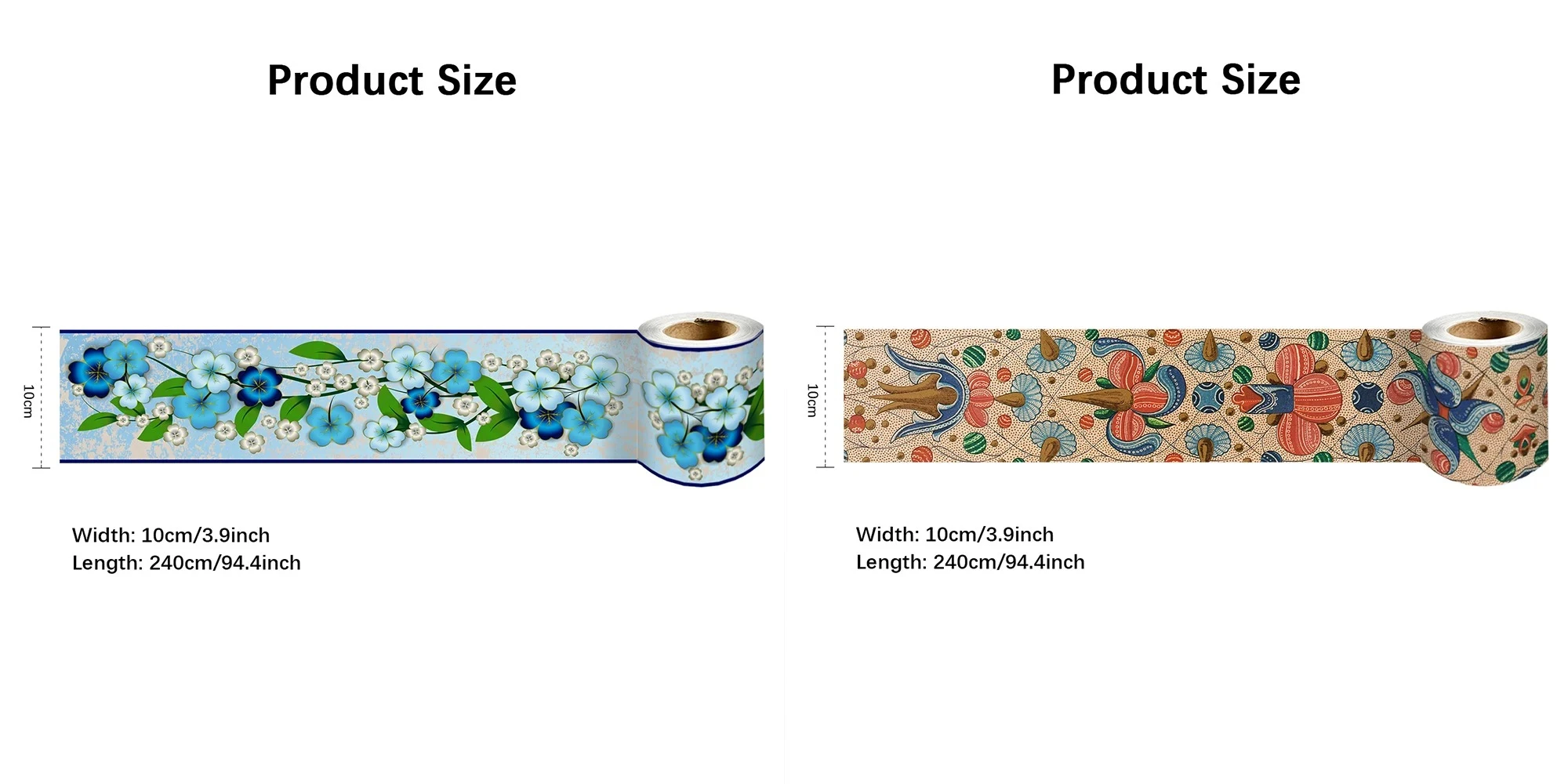 Waterproof Wall Panels Decorative Trim - 23 Designs Self-Adhesive Floor Tiles & Baseboard (Bathroom/Kitchen Easy DIY)