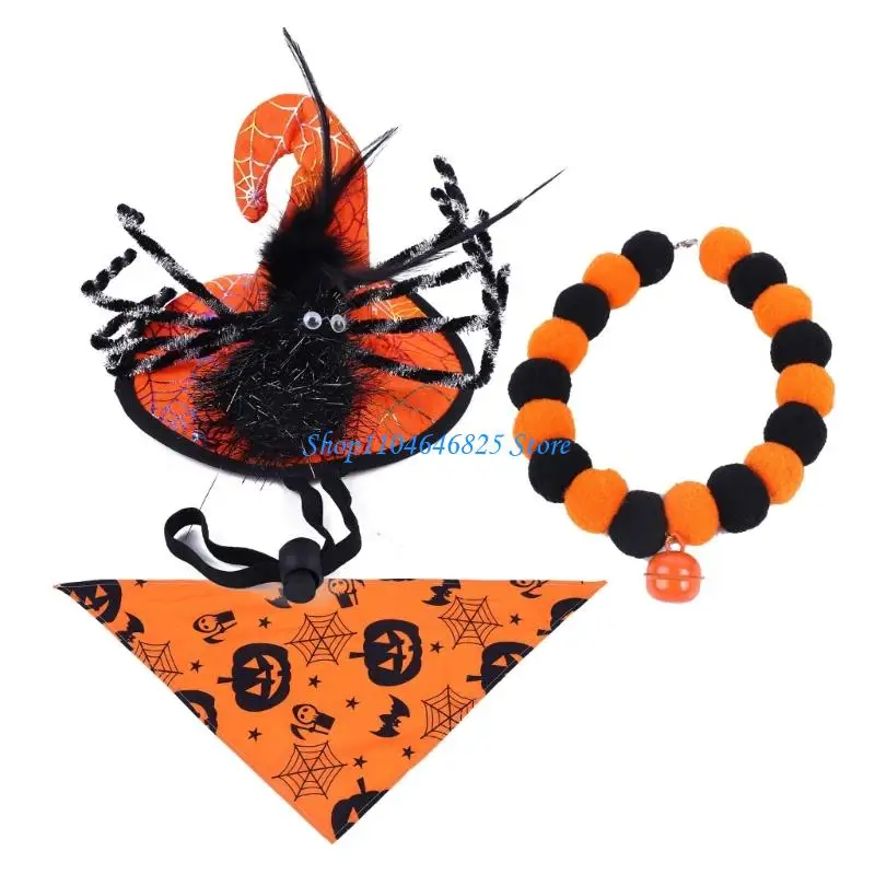 

Quickly Wearing Pet Halloween Party Costume bundles Polyester Magical Attire
