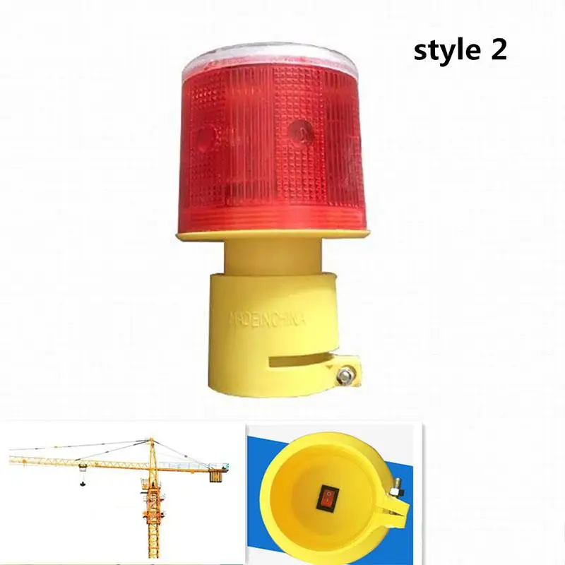 Solar LED Emergency Light/Solar-powered warning lights /Beacon light/ Traffic Alarm Lights/Tower crane lamp dropship wholesale