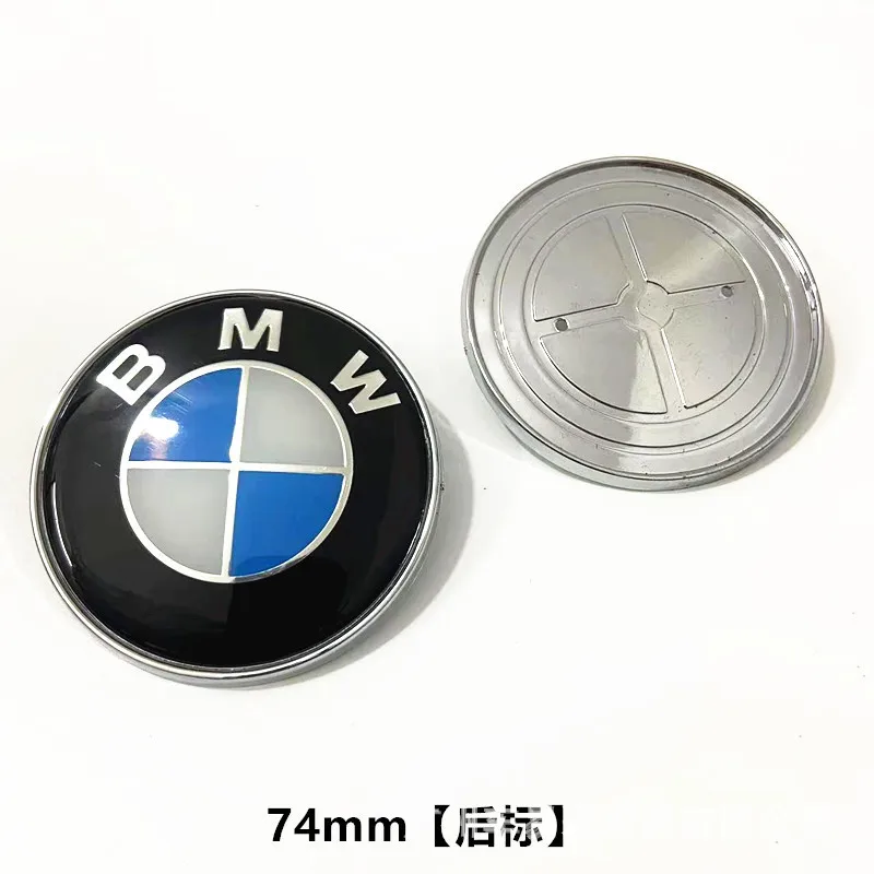 7pcs 45mm 68mm 74mm 82mm Car Logo Front Hood Emblem rear boot badge for BMW E63 E64 E68 F03 F04 F15 E71 E72 E70 E83 E84 E92 E93