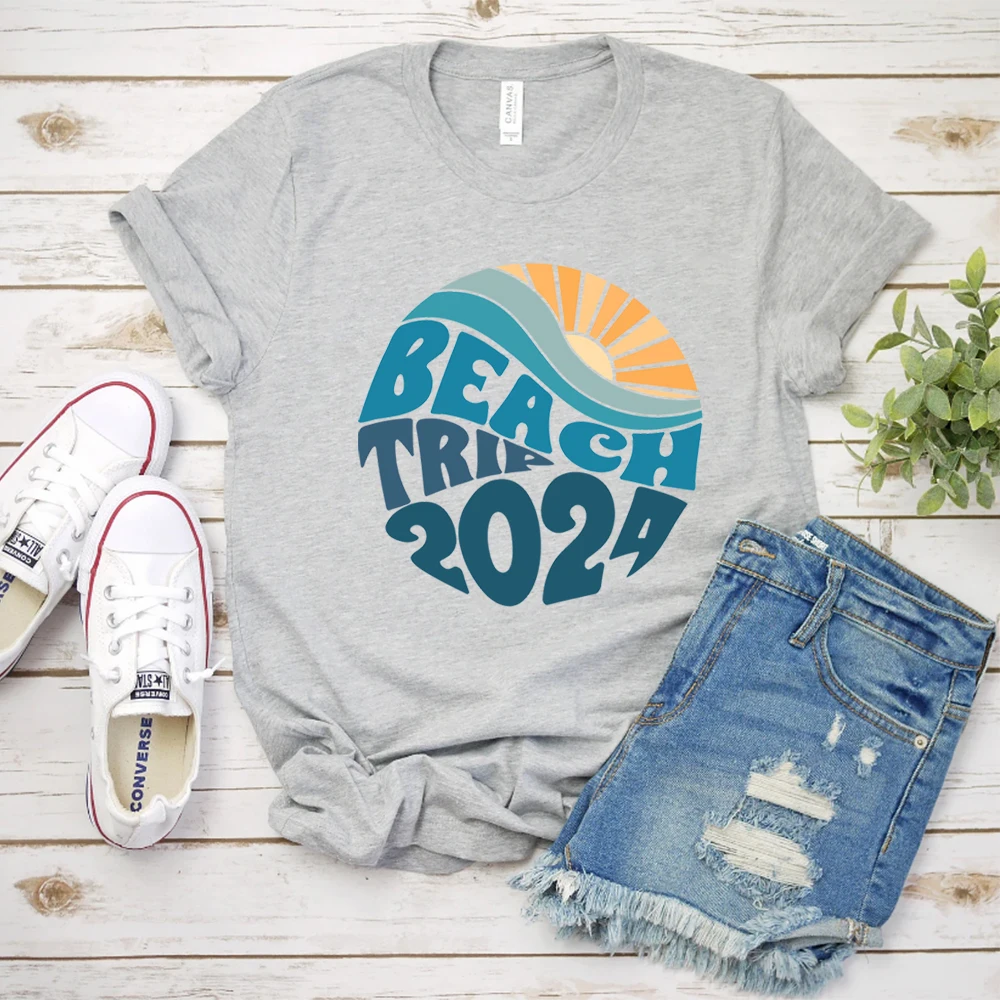 Beach Shirt Beach Shirts for Women Vacation Shirt Summer Beach Trip Shirt Vacation Tee Women Clothing Aesthetic Clothes