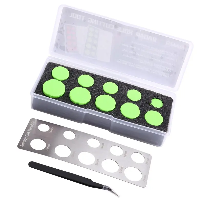 

CYCLI-For Car Film Wrapping Tool Set-Vinyl Stencil Kit 16-25Mm-Round Knob Precision Cut Template For Car Radar Detector A