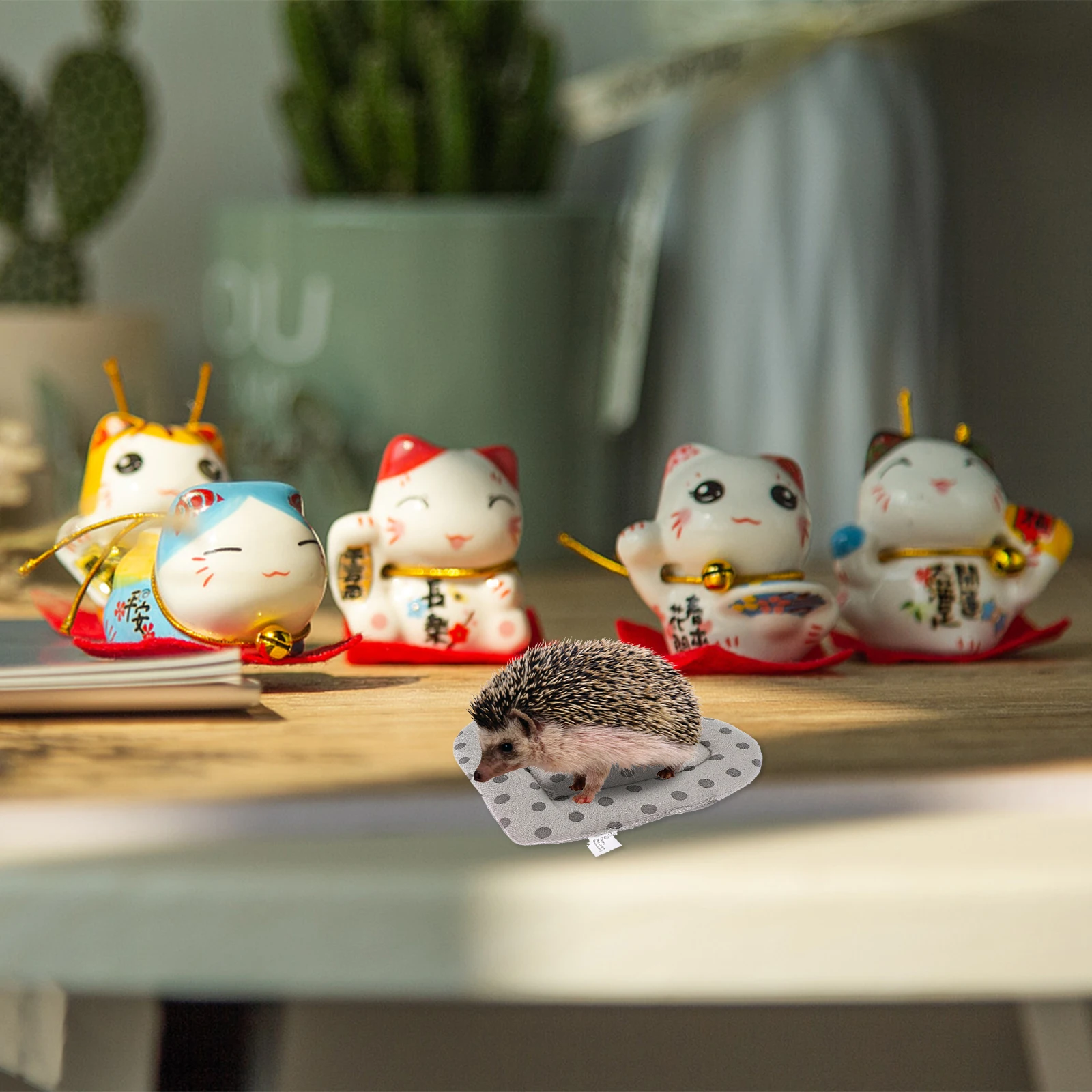 

2Pcs Warm Pet Hamster Nest Cushion Comfortable Winter Sleeping Pad Soft Small Animal Rest Mat Hamster Nest Cushion