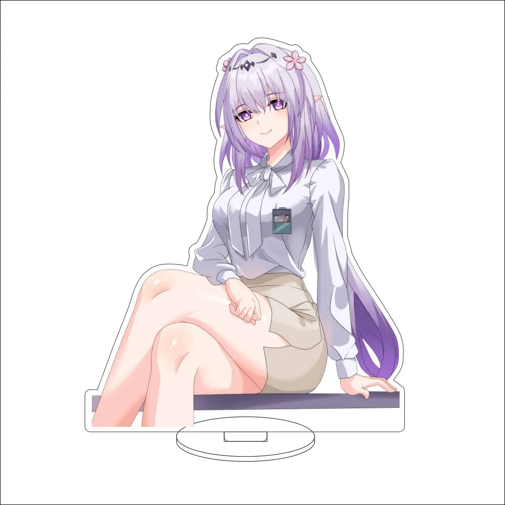 16CM Game Anime Honkai: Star Rail Castorice Cos Acrylic Figure Stand Ornaments Birthday Chrismas Lovely Gifts view 5