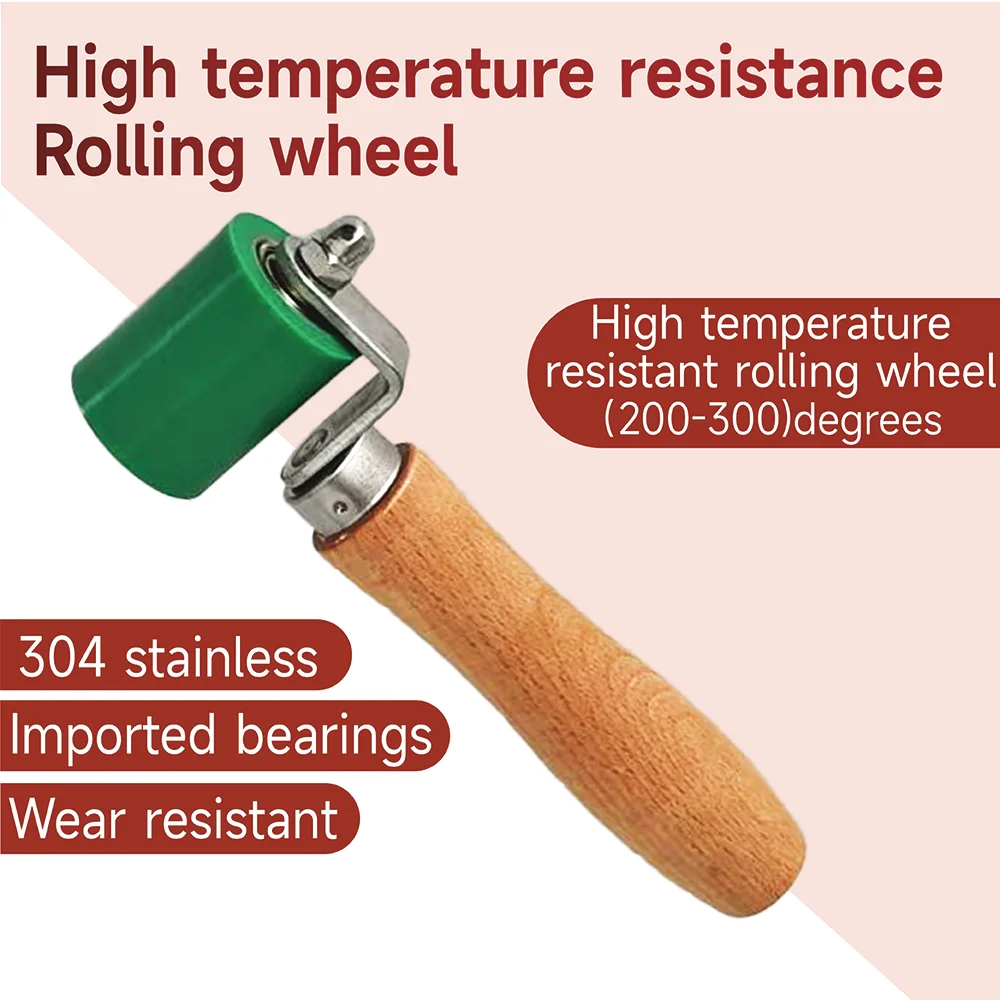 40mm Silicone Hand Pressure Roller High Temperature Resistant Welding Tool Silicone Pressing Roller Welding Accessories