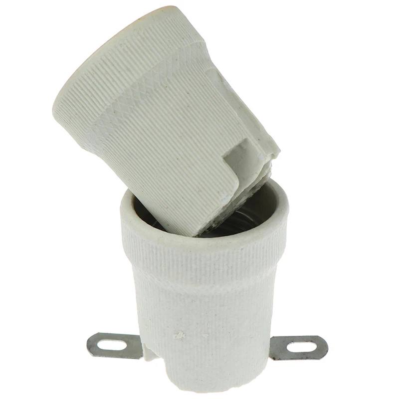 E27 Vintage Lamp Base Ceramic Edison Lamp Fittings Socket Lamp Base Holder Accessory Fixing Bracket Large Screw Cap