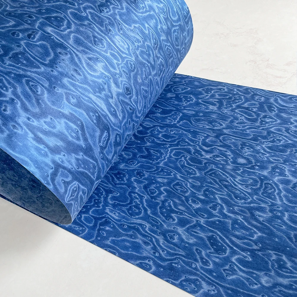 Schöne Technologie blau Kan arien holz Furnier 0,5mm Dicke Wohn möbel Dekoration Furnier Haut Furnier Blätter 30*250cm – Detail 2