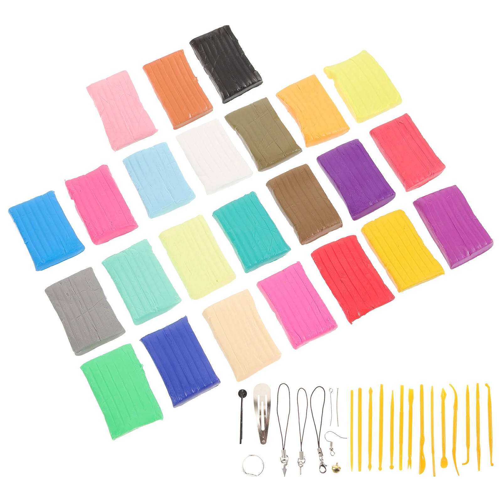 1 مجموعة لتقوم بها بنفسك مجموعة الطين مع أدوات النحت متعدد الألوان بوليمر كلاي للأطفال فرن خبز النمذجة الحرفية لوازم اللعب التعليمية