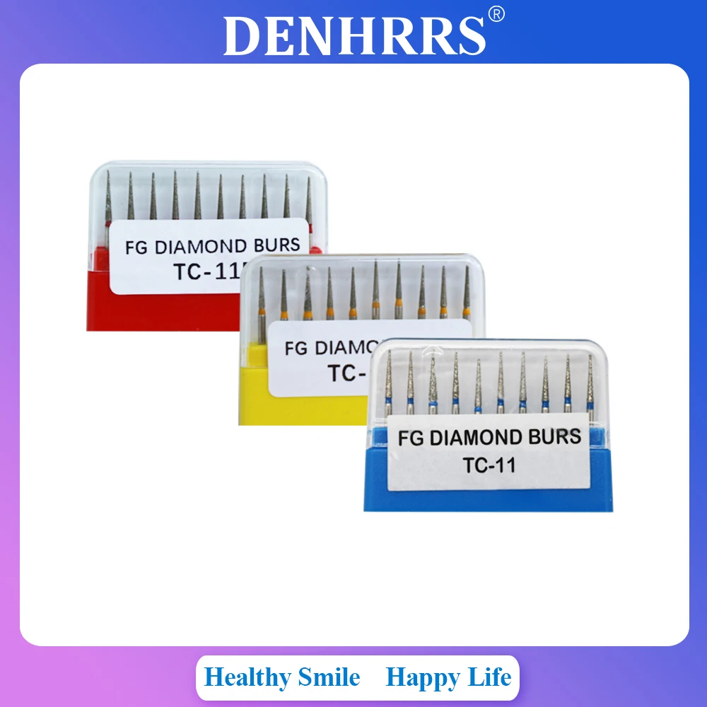 

10 шт./упак. стоматологические алмазные боры, дрель серии TC для высокоскоростных наконечников, стоматологические инструменты