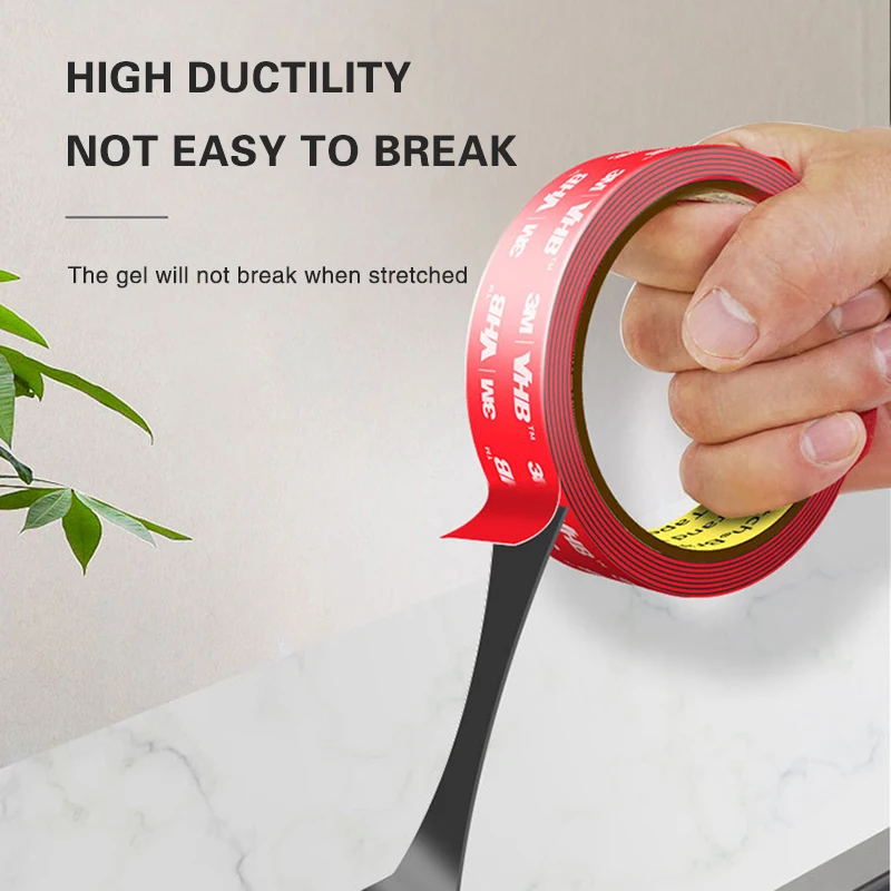 3M Glue Tape Thickness Strong Double Side Adhesive Foam Tape Mounting Fixing Pad Sticky Double Sided Tape Traceless Waterproof