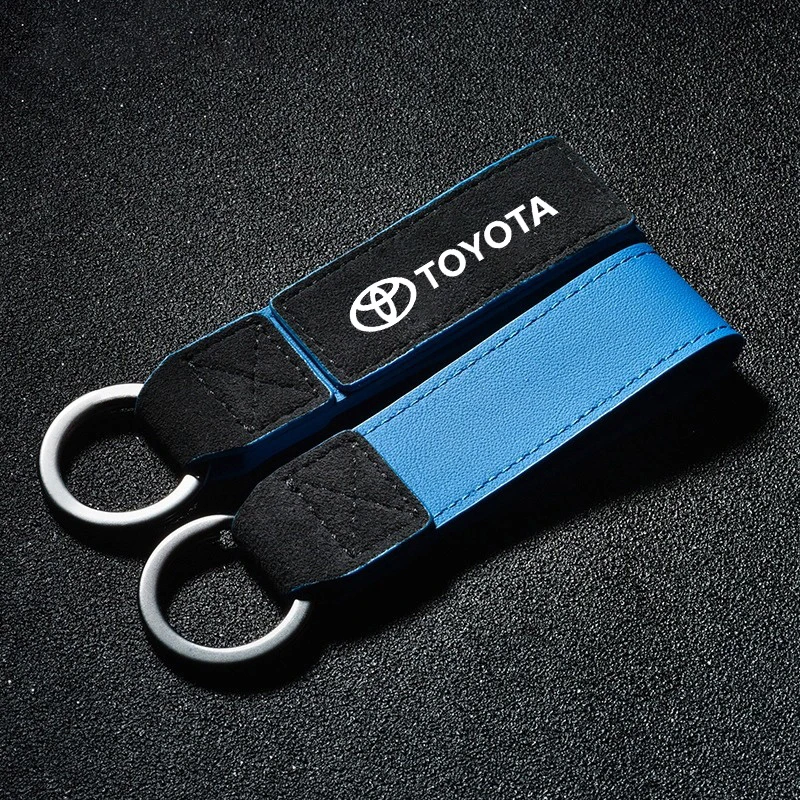 Car Suede Keychain Keyring Key Chains Lanyard Gifts Key Chain For Toyota Prius Corolla Rav4 Yaris Verso Camry Hilux Auris