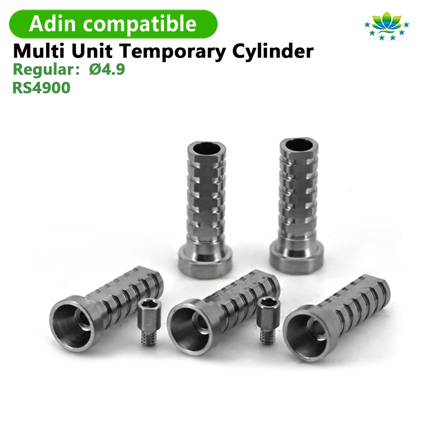 Adin Multi Unit Temporary Abutment Titanium Cylinder for Dental Implant Bridge Lab OEM ODM Customized Solutions 24Hr Fast Ship