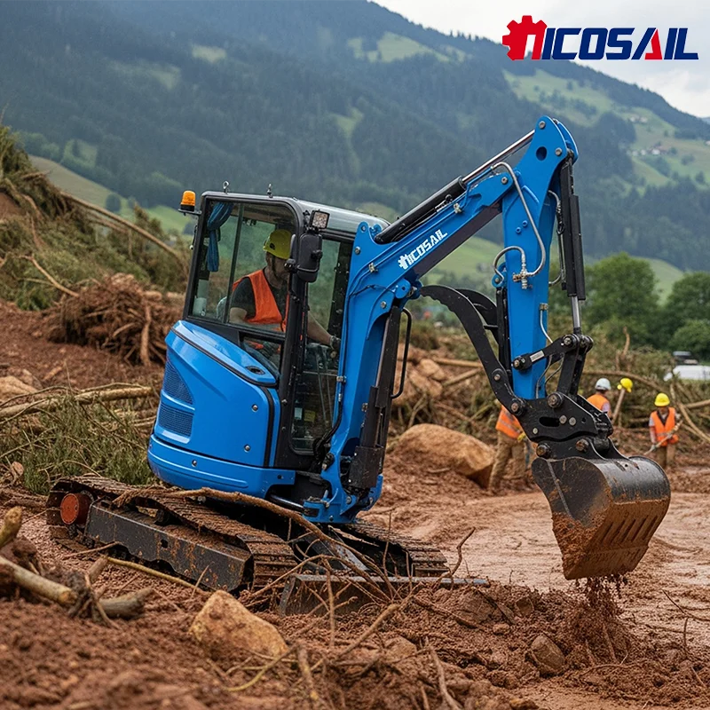 Koparka gąsienicowa Koparka hydrauliczna 2,6 ton Mini koparki Cena Mała koparka gąsienicowa CE EPA Chiny 1 tona 2 tony 3 tony 4 tony