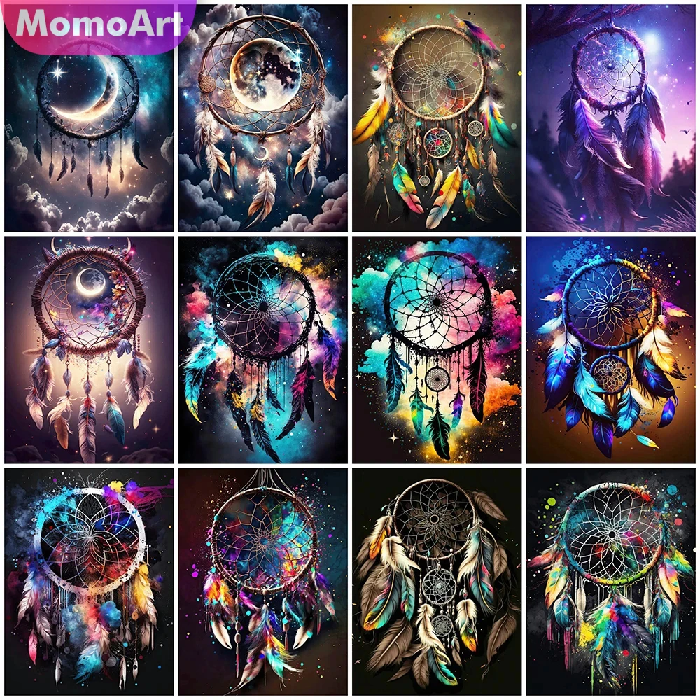 MomoArt 5D DIY Diamant Stickerei Traumfänger Neue Ankunft Mosaik Fantasie Landschaft Malerei Bunte Handgemachte Geschenk