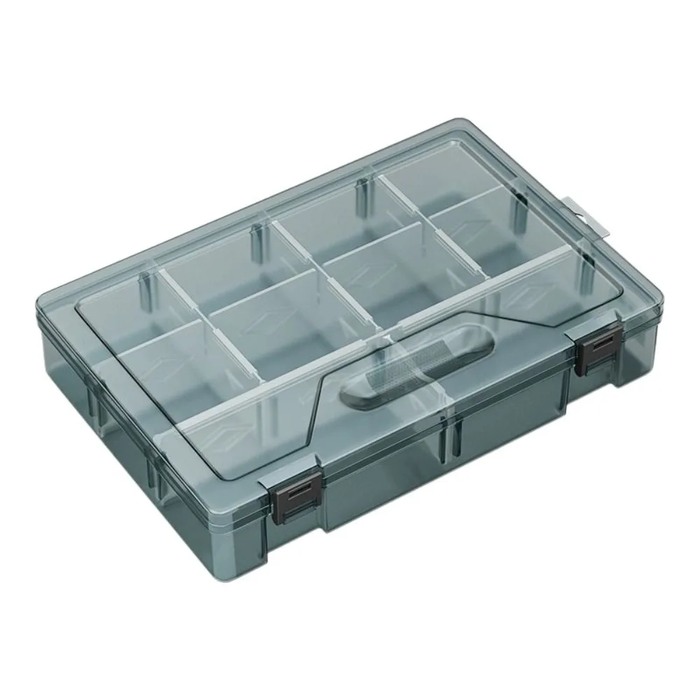 Thickened Plastic Tool Parts Box Drill Bit Accessories Removable Grid Tool Classification Case Multifunction Transparent