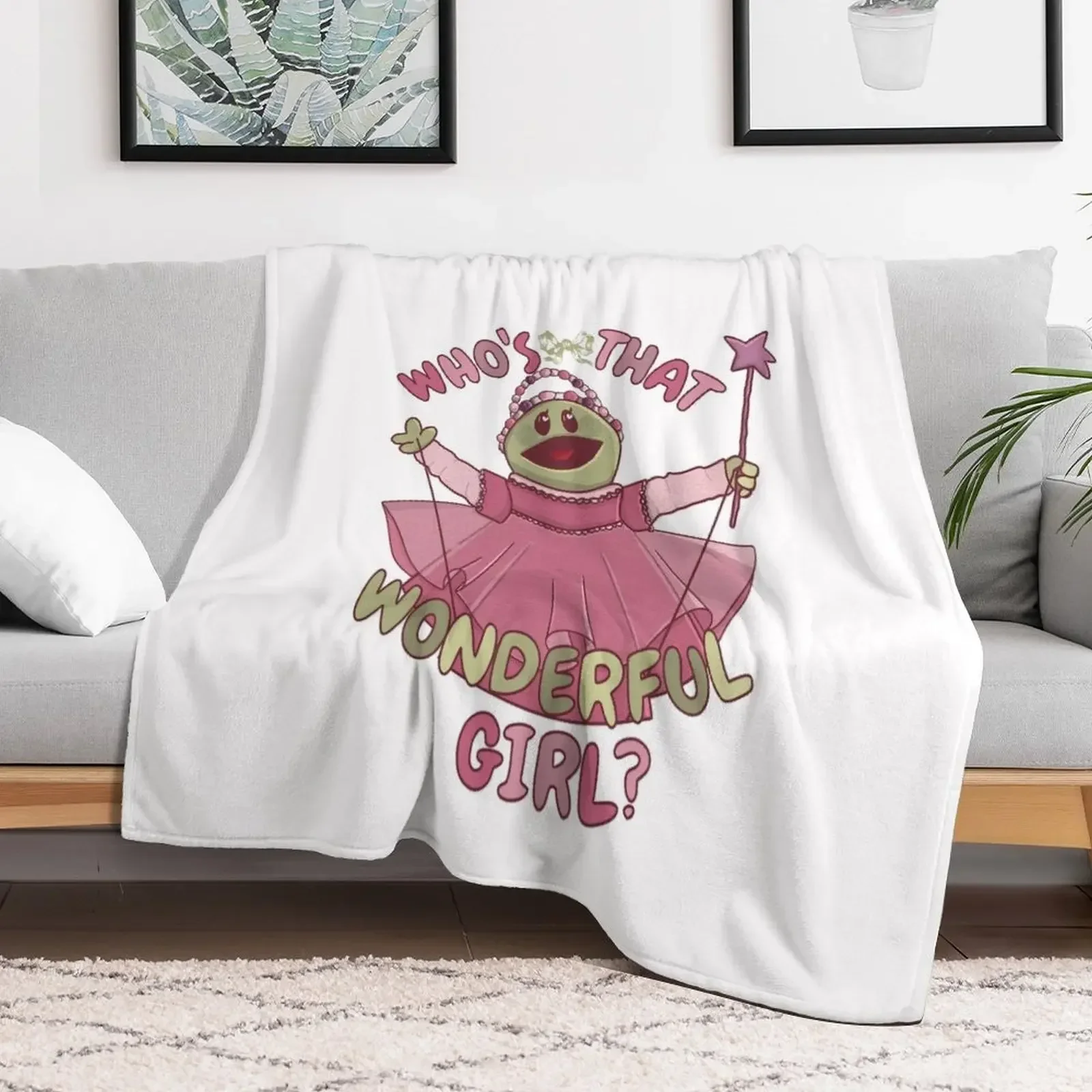 

Nanalan who’s that wonderful girl Throw Blanket Travel Plaid Blankets Luxury For Baby for winter Soft Blankets