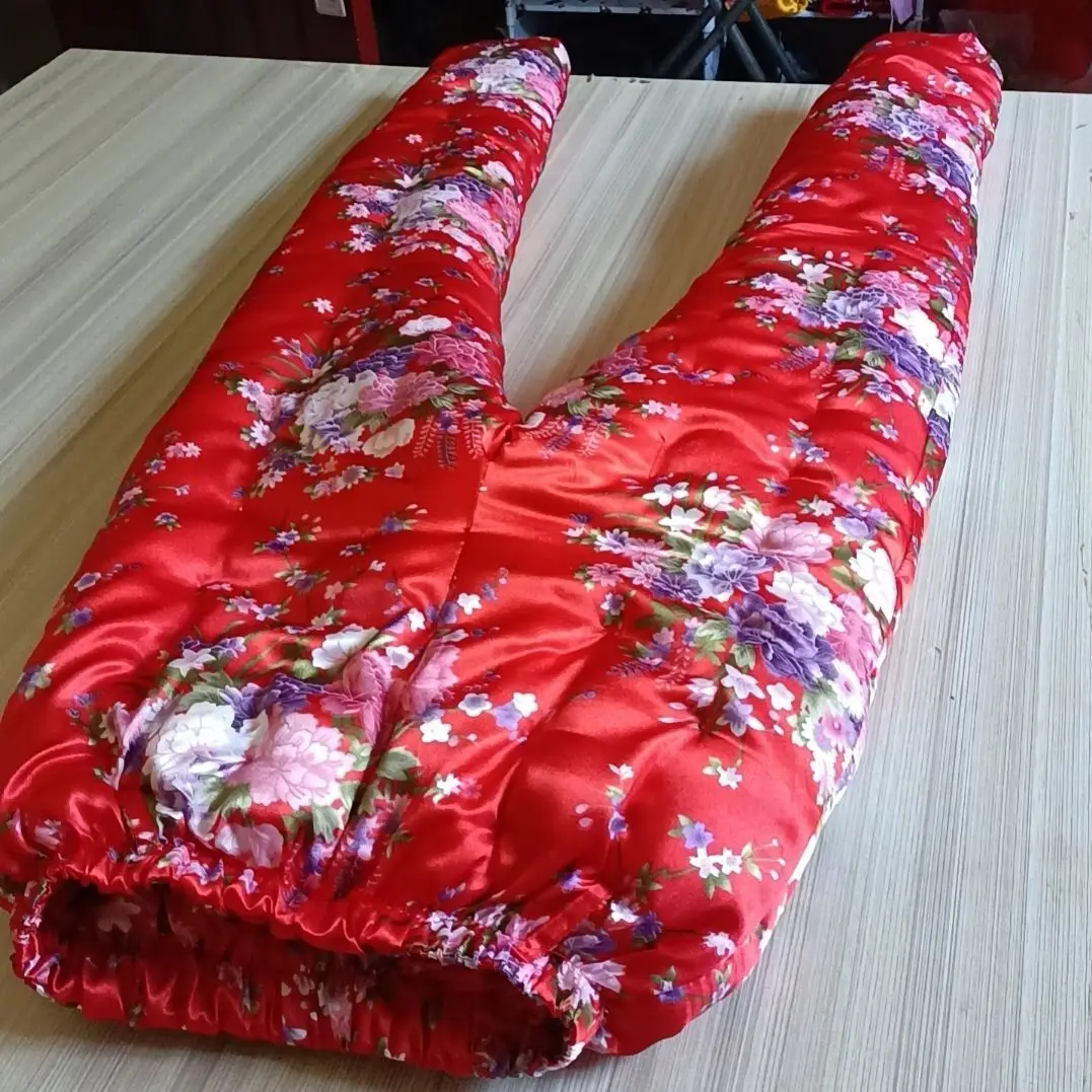 Silk Satin Handmade Cotton Long Pants Underpants Autumn Winter Thickened Warm Trousers