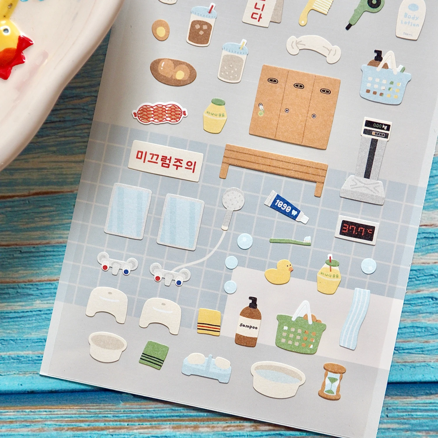 Korean Import Suatelier Bathhouse Paper Stickers Scrapbooking Diy Journal Stationery Cute Sticker Art Dec School Supplies 1175