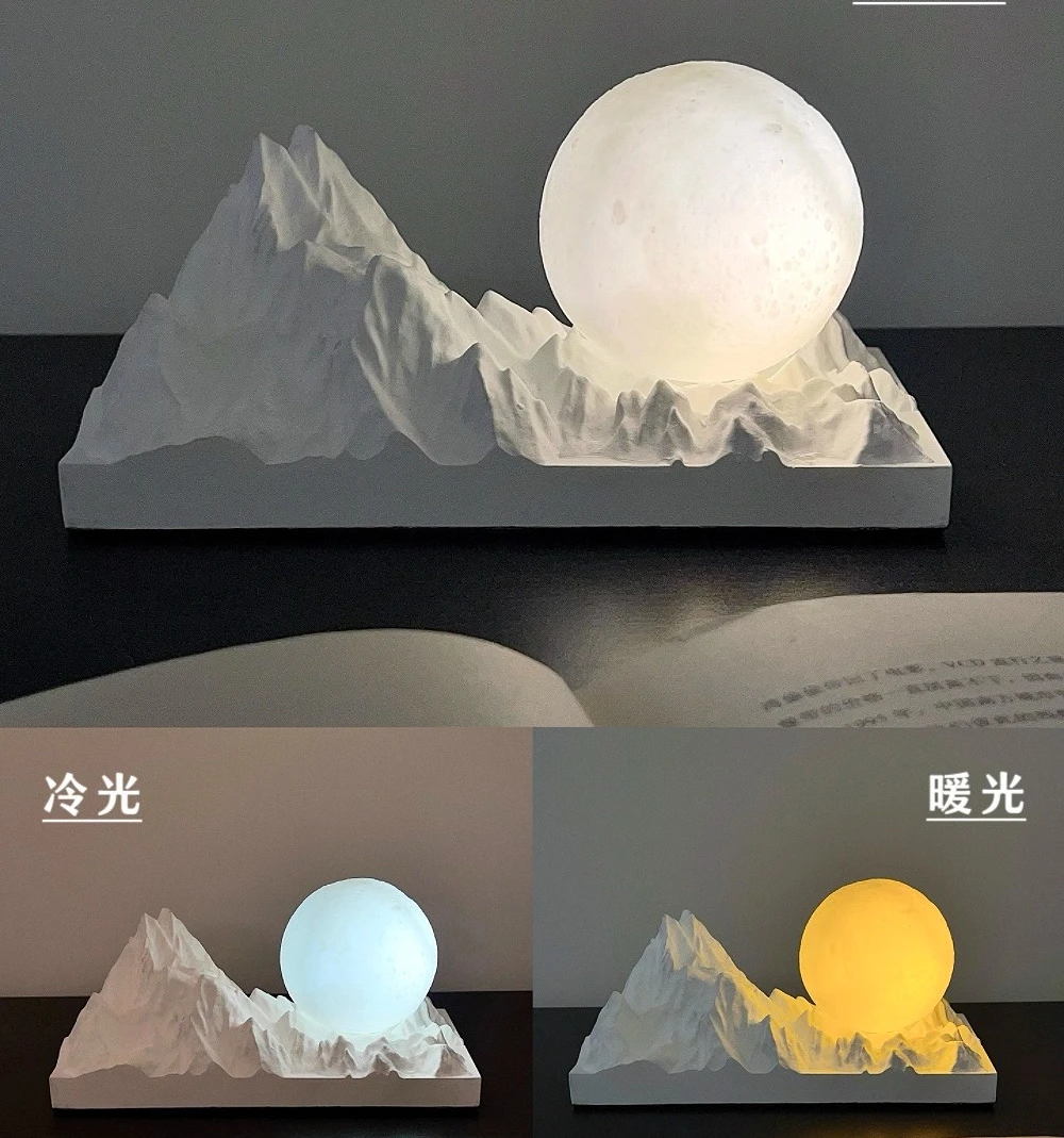

NEW High-end Sunlit Golden Mountain Moonlit Tabletop Ornaments Atmosphere Home Craft Decorations Gifts for Men and Women