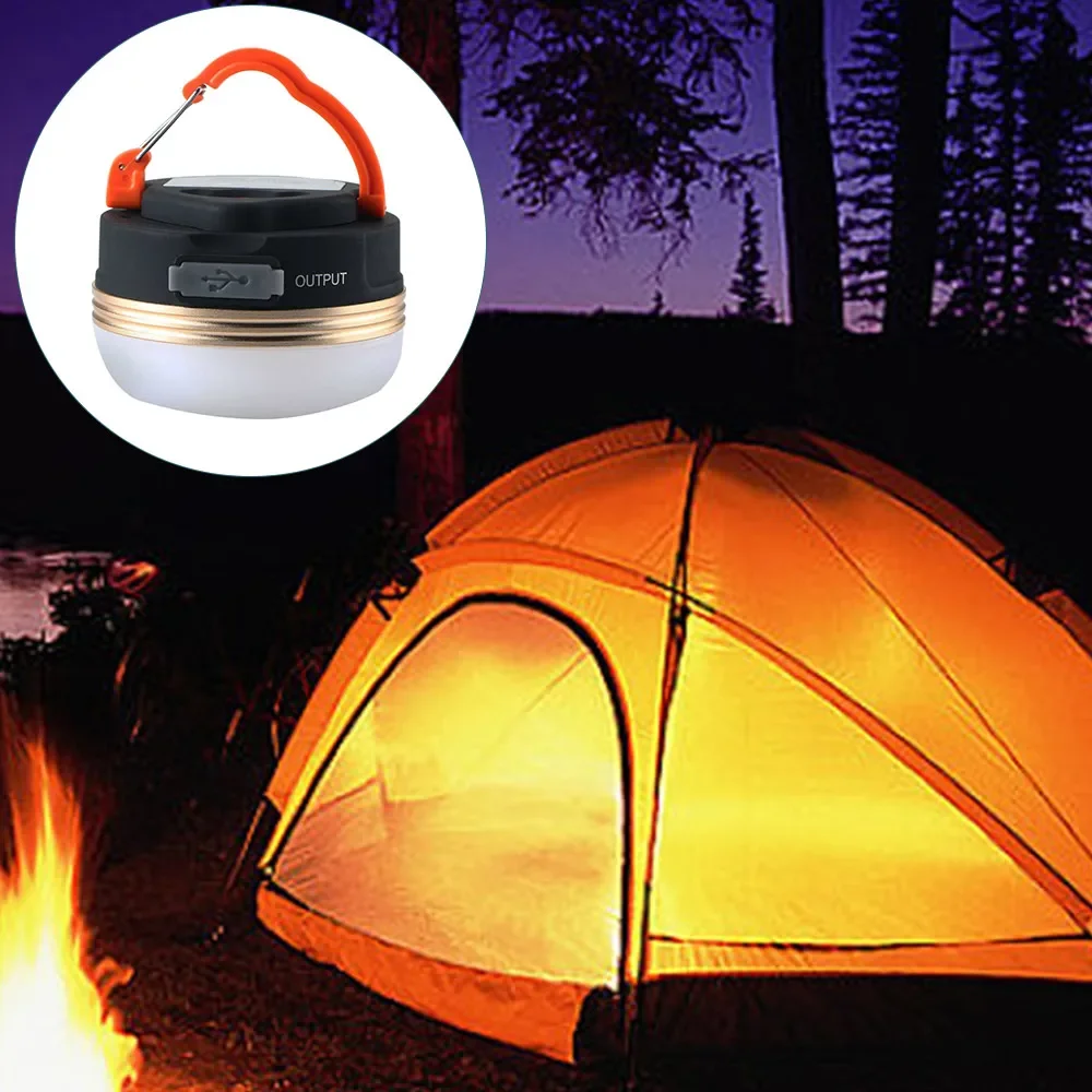 

Portable Mini 3 mode 300LM 3W LED USB Rechargeable Magnetic Camping Outdoor Light Lantern Tent Hanging Hook Emergency Lamp