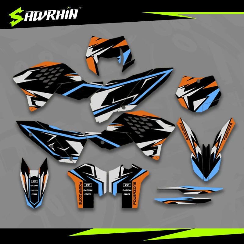 

Мотоциклетные графические фоны Sawrain, наборы наклеек для KTM EXC XCW SXF 07-10SXF 08-11EXC 001