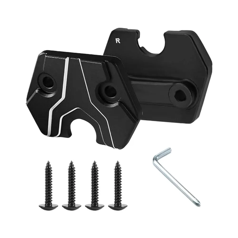 Sun visor mounting clip for vehicle RAM1500 2019 through 2023 utilizing black anodized aluminum alloy and robust hinge design