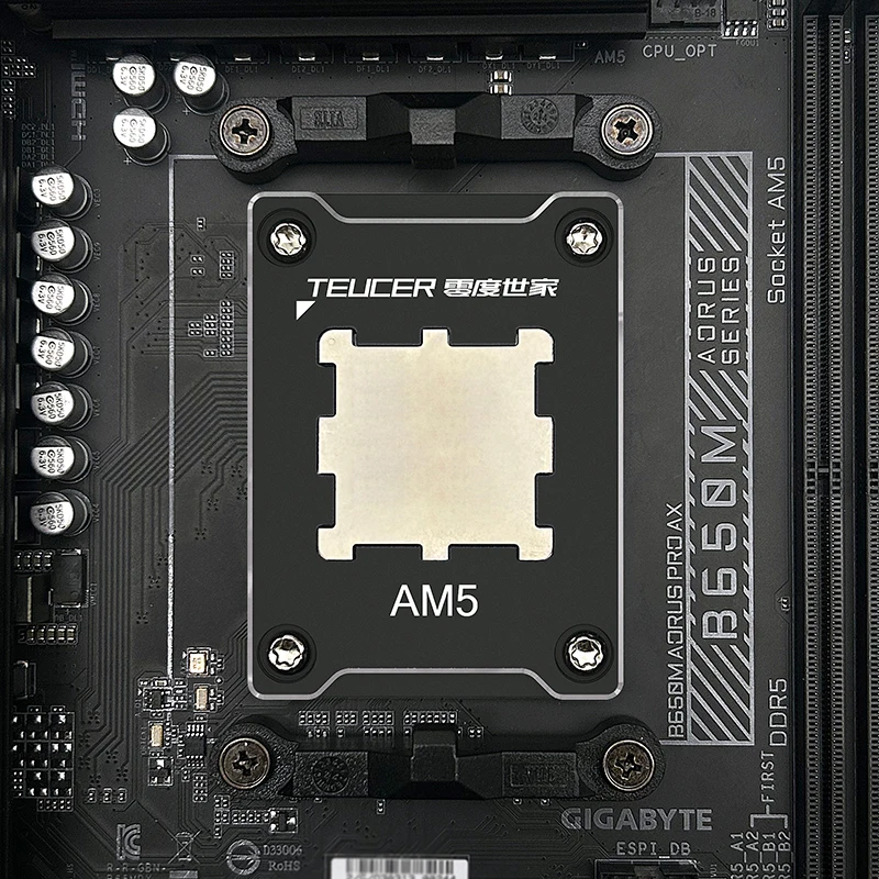 TEUCER AM5 CPU Bending Corrector กรอบอลูมิเนียม Fastener สําหรับเมนบอร์ด AMD