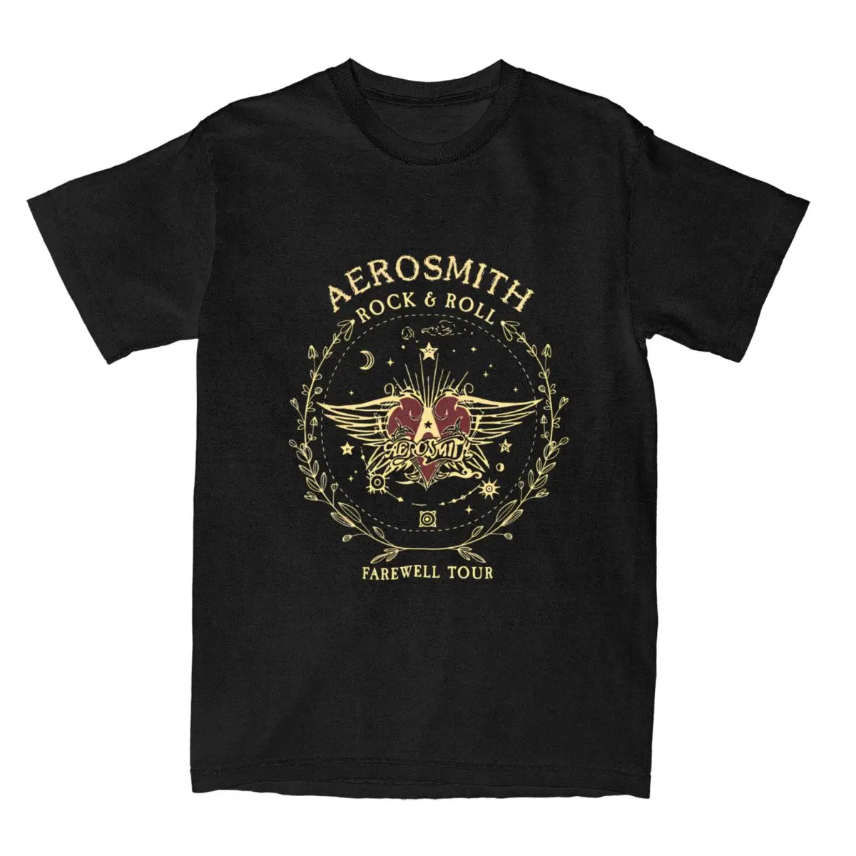 Aerosmith Band Tour T Shirts for Men Women Pure Cotton Vintage T-Shirts Crewneck Tee Shirt Short Sleeve Clothes Birthday Present