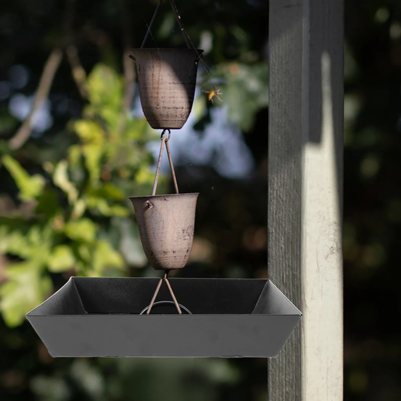 Aluminium Alloy Rain Chain Decorative Hanging Rainchains for Garden Porch Gutters Rain Chain Basin Decorative Chimes Cups