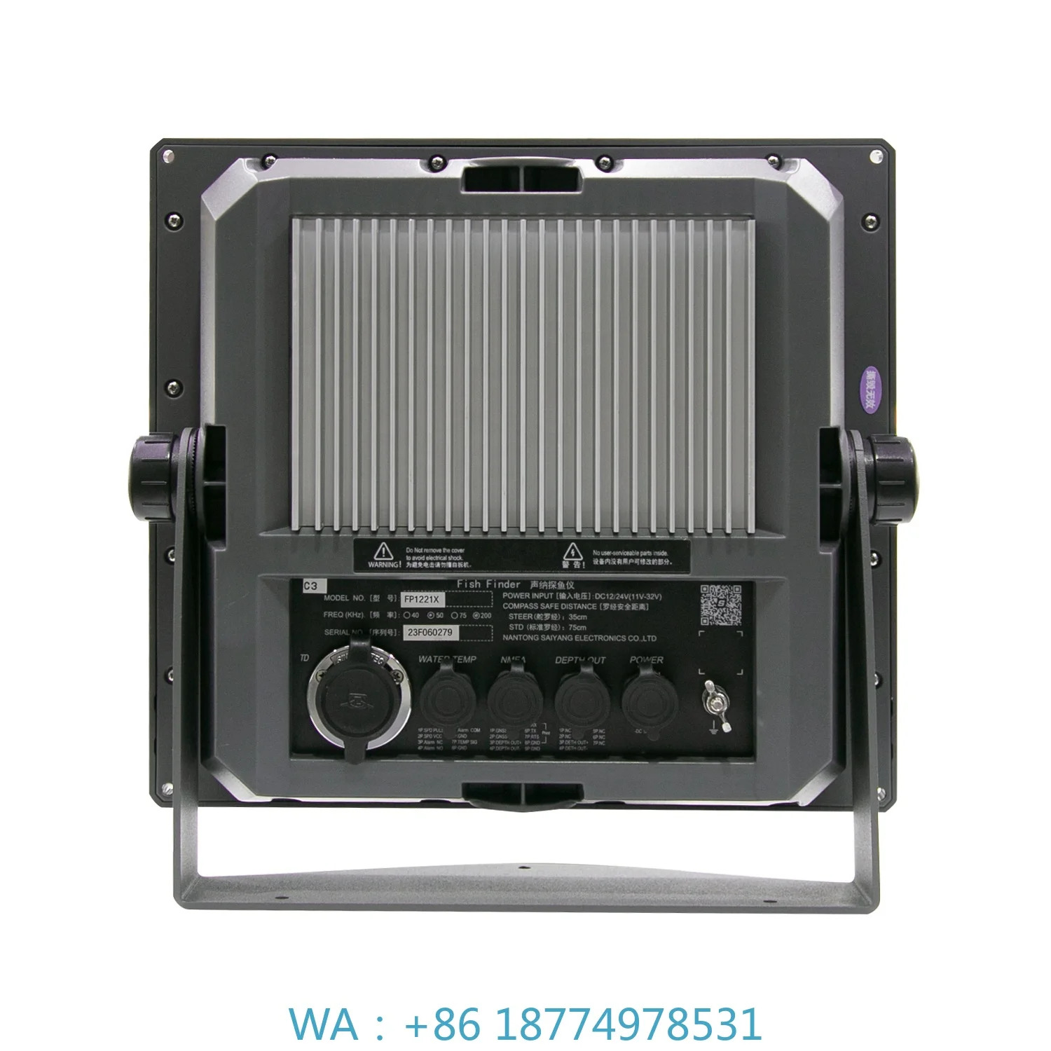 Equipamento de pesca em alto mar com certificado CCS para barcosProfessional 12-Polegada 2KW Echo Sounder Commercial Sonar Fish