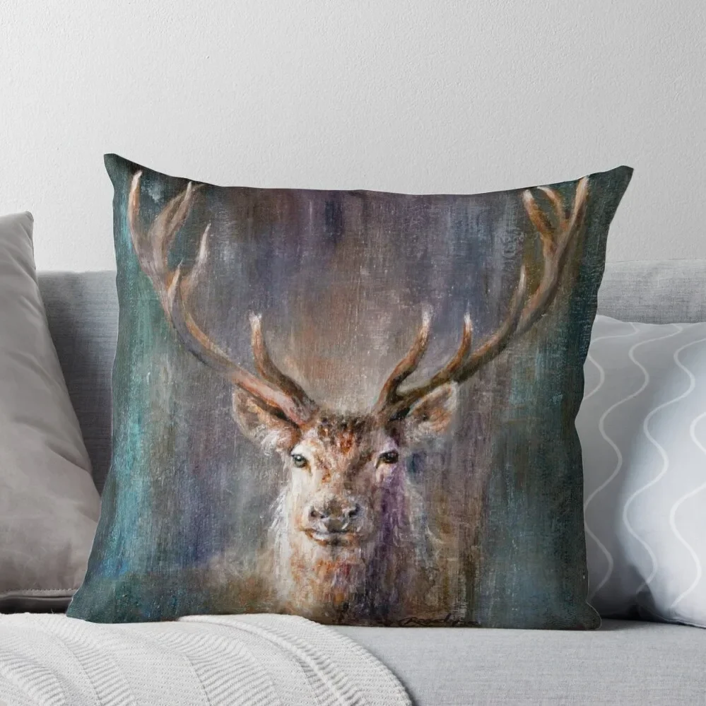 

Highland Hues Stag Throw Pillow Anime Sitting Cushion