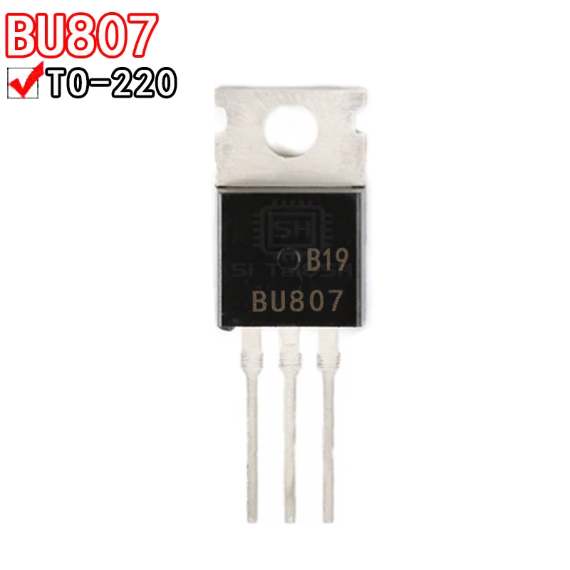 10PCS BU806 BU807 BU810 BU406 BU407 TO-220 transistor 8.0A 150-200V 60W