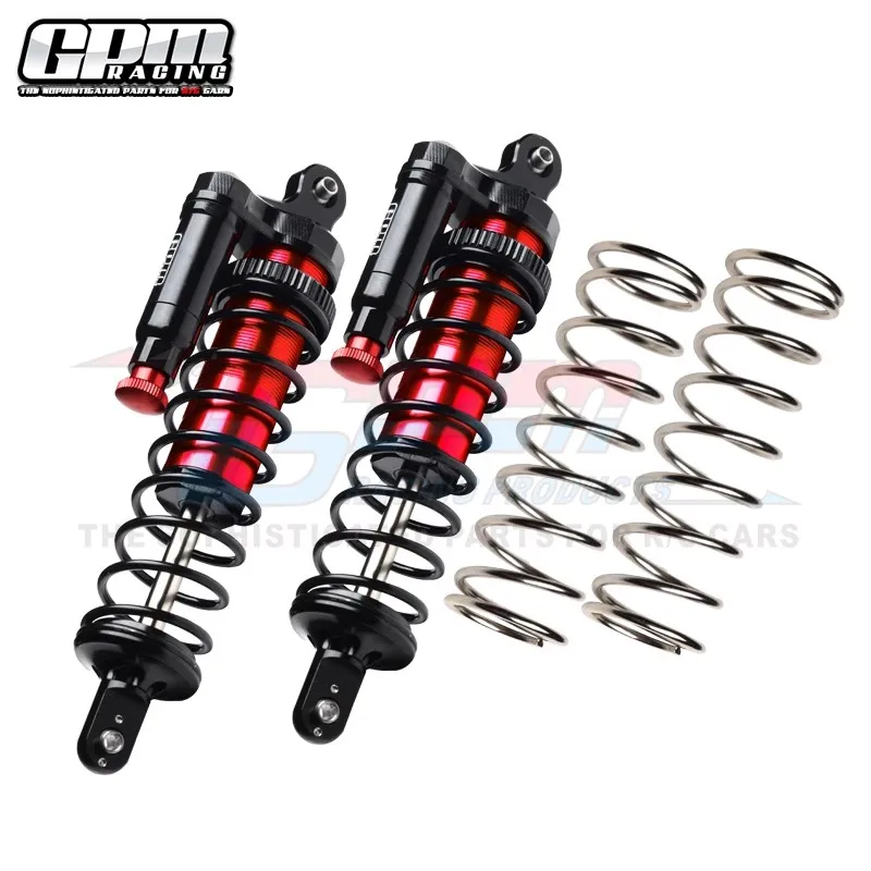 GPM Aluminium Front or Rear L-Shape Piggy Back Built-In Piston Spring Adjustable Spring Dampers for TRAXXAS 1/6 4WD XRT 8S