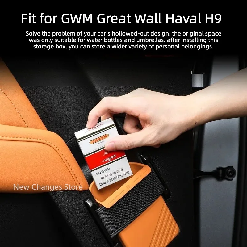 

For GWM Great Wall Haval H9 2024 2025 2026 Door Storage Box Lift Silicone Protective Pad Interior Accessories 4 Pcs