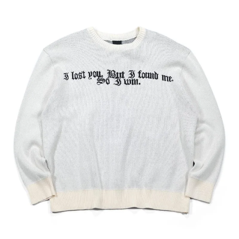 

Streetwear Harajuku Letter Hip-hop Loose Round Neck Top Men Casual Retro Y2K American Rock Trendy Brand Oversized Sweater Women