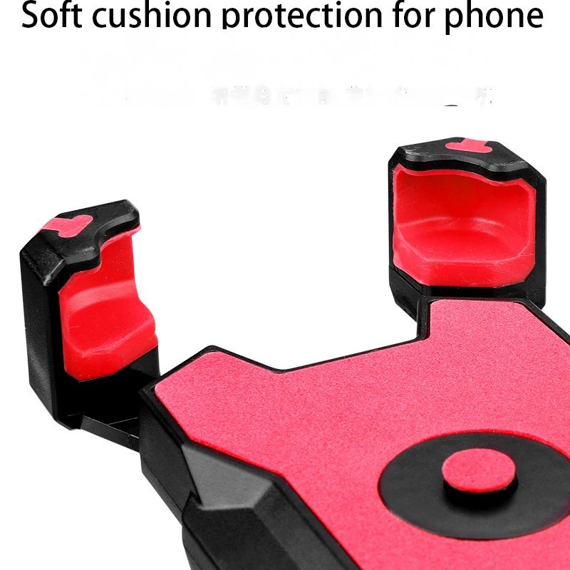 Universal Bracket Motorcycle Electric Bike Mobile Phone Holder Bicycle Riding GPS Mount Phone Holder W/ Shock Absorber