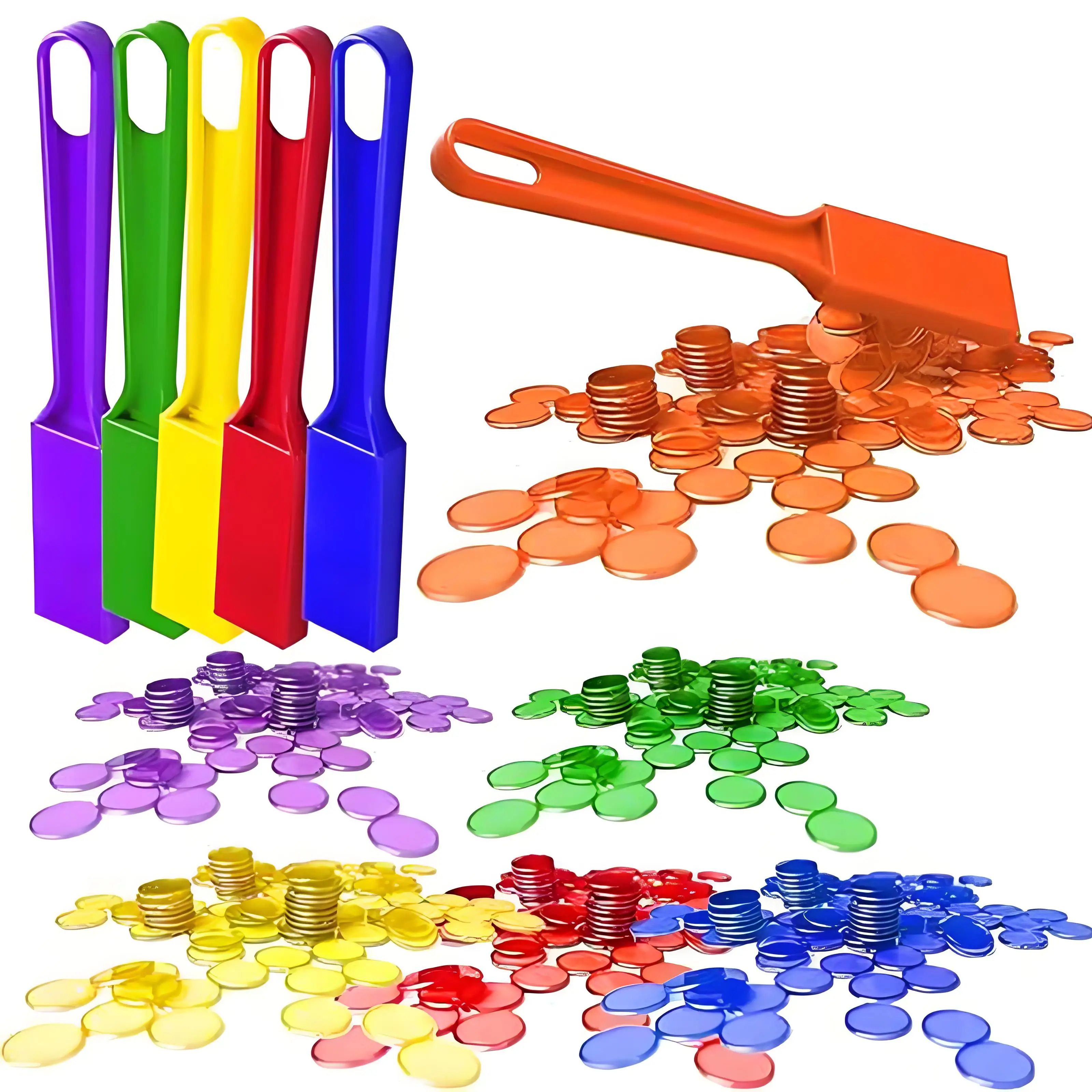Baguettes magnétiques Montessori et jetons de Bingo, jeux de comptage et de tri des couleurs, outils pédagogiques, jouets éducatifs pour enfants