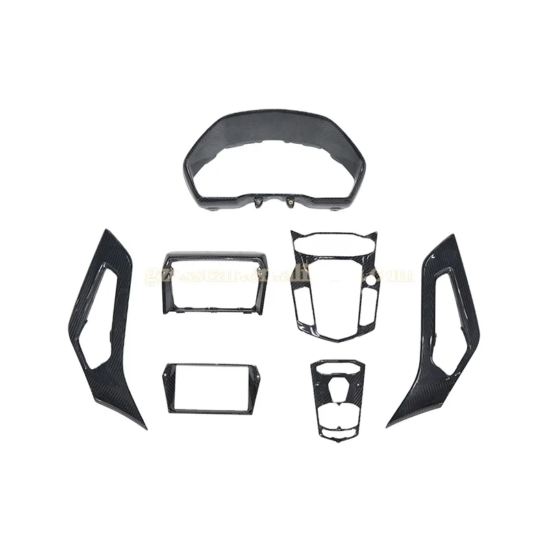 Acessórios de decoração do carro capa painel fibra carbono guarnição da porta interior para lamborghini aventador lp700