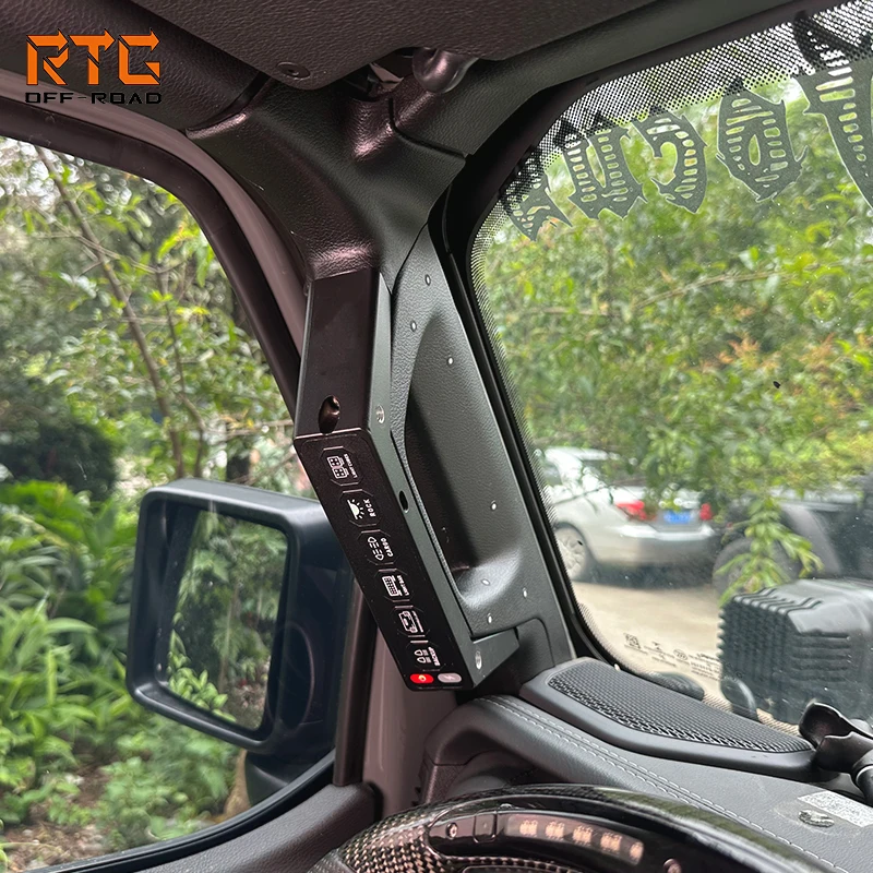 

RTG 6 Gang Grab Handle Mount Controller Switch Panel Switches Car Led Light Controller for JL Jeep Wrangler Lights Control