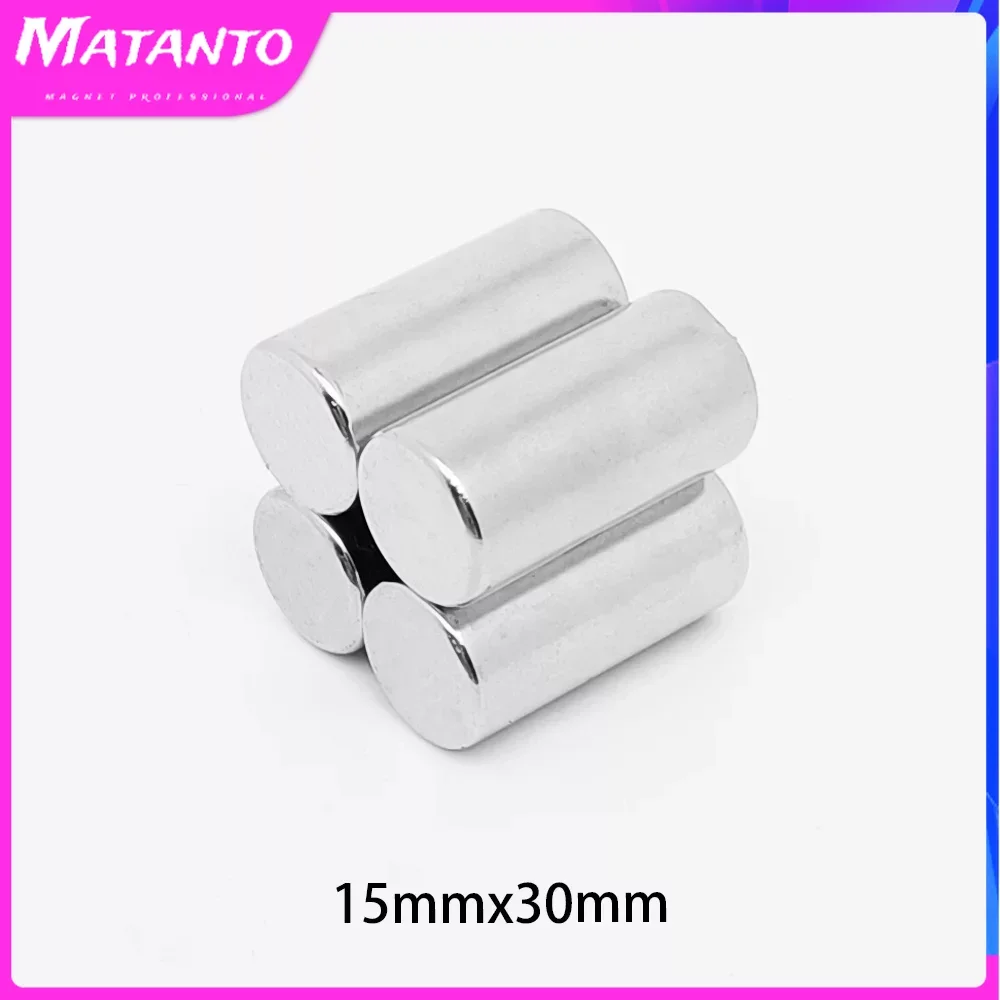 1/2/5PCS 15x30mm Circular Super Strong Neodymium Magnets Powerful N35 Fridge Magnet 15*30mm Fishing Magnet Magnetic Sheet