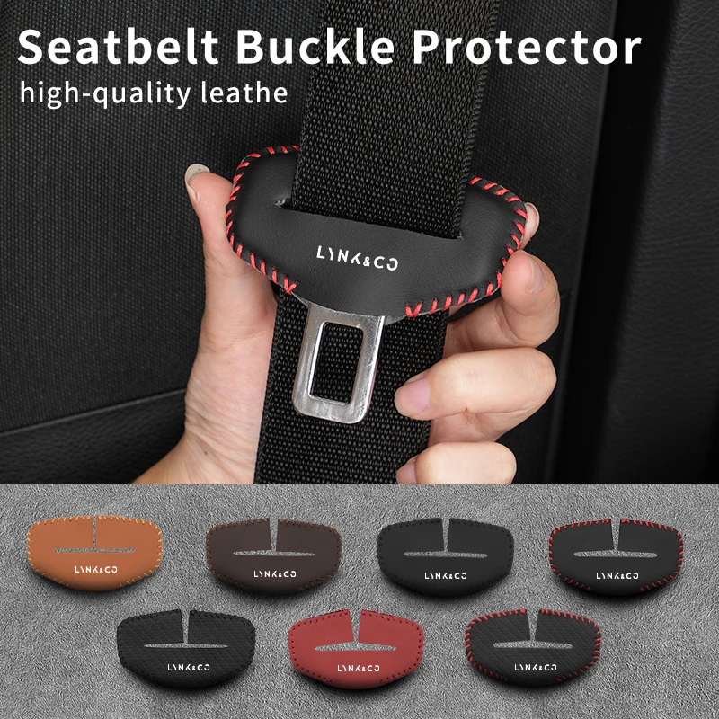 

Car Accessories Seat Belt Buckle Anti-scratch Protector Cover For LYNK&CO 01 02 03+ 05 06 09 PHEV 09 MHEV