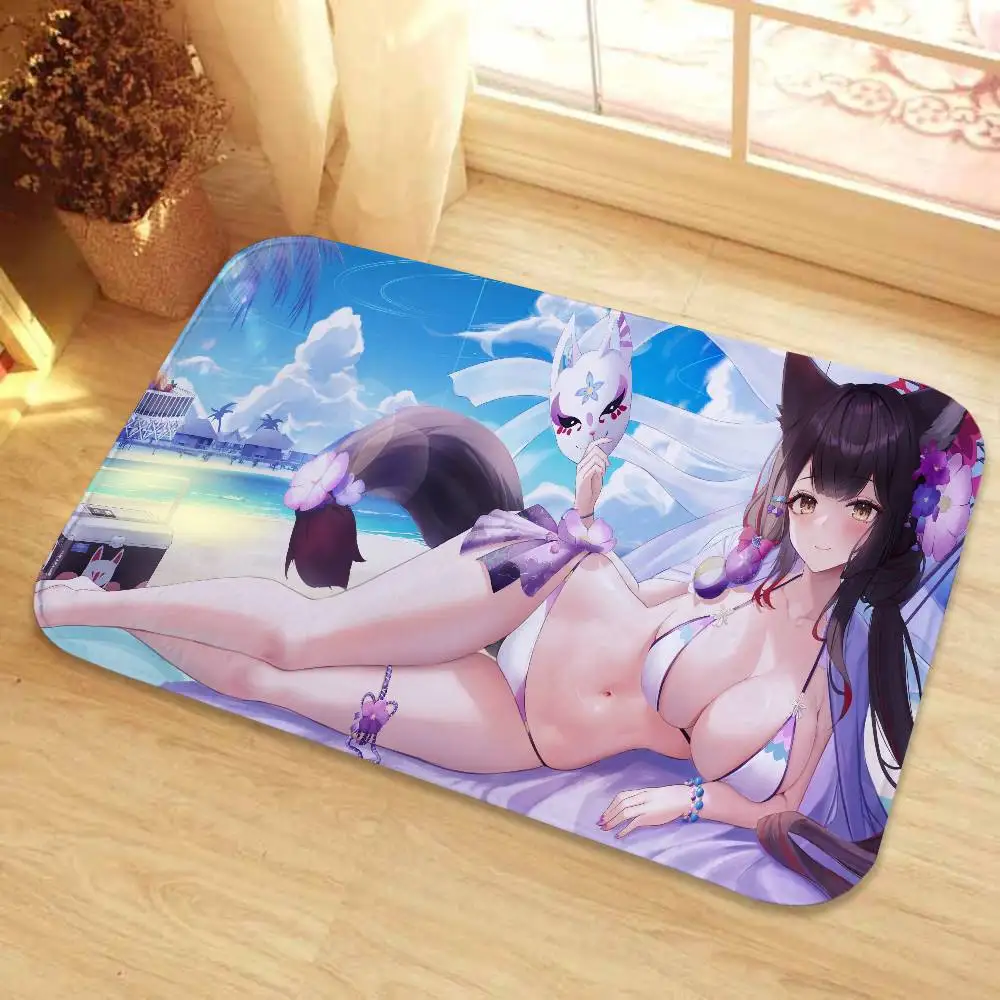 

Floor Mat Printed Large Carpets Room And Bedroom Carpets Bathroom Anti Slip Blue Archive Door MATS Small Carpets