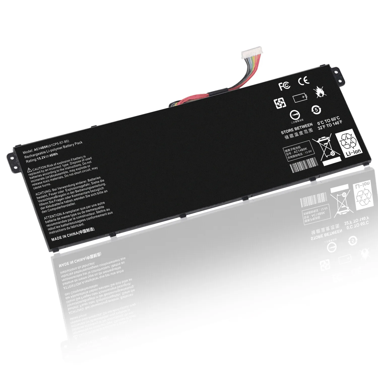 

New AC14B8K battery For Acer Chromebook CB3-111 CB5-571 Aspire V3-371 AC14B3K 48Wh Shipping Within 24 Hours