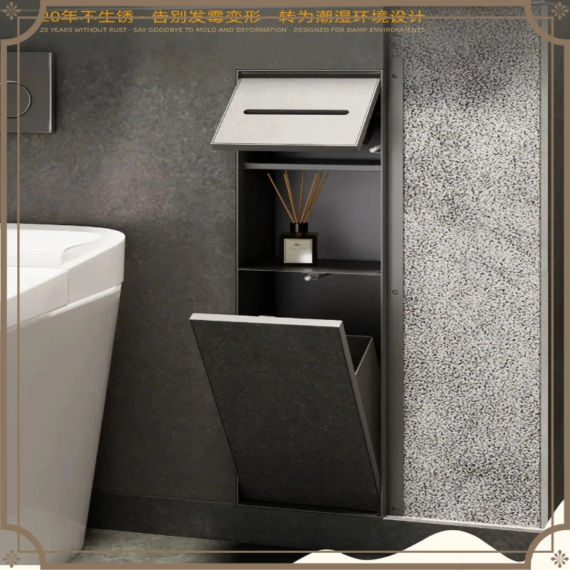 X-S Bathroom embedded stainless steel niche hidden into the wall combined tissue box HG