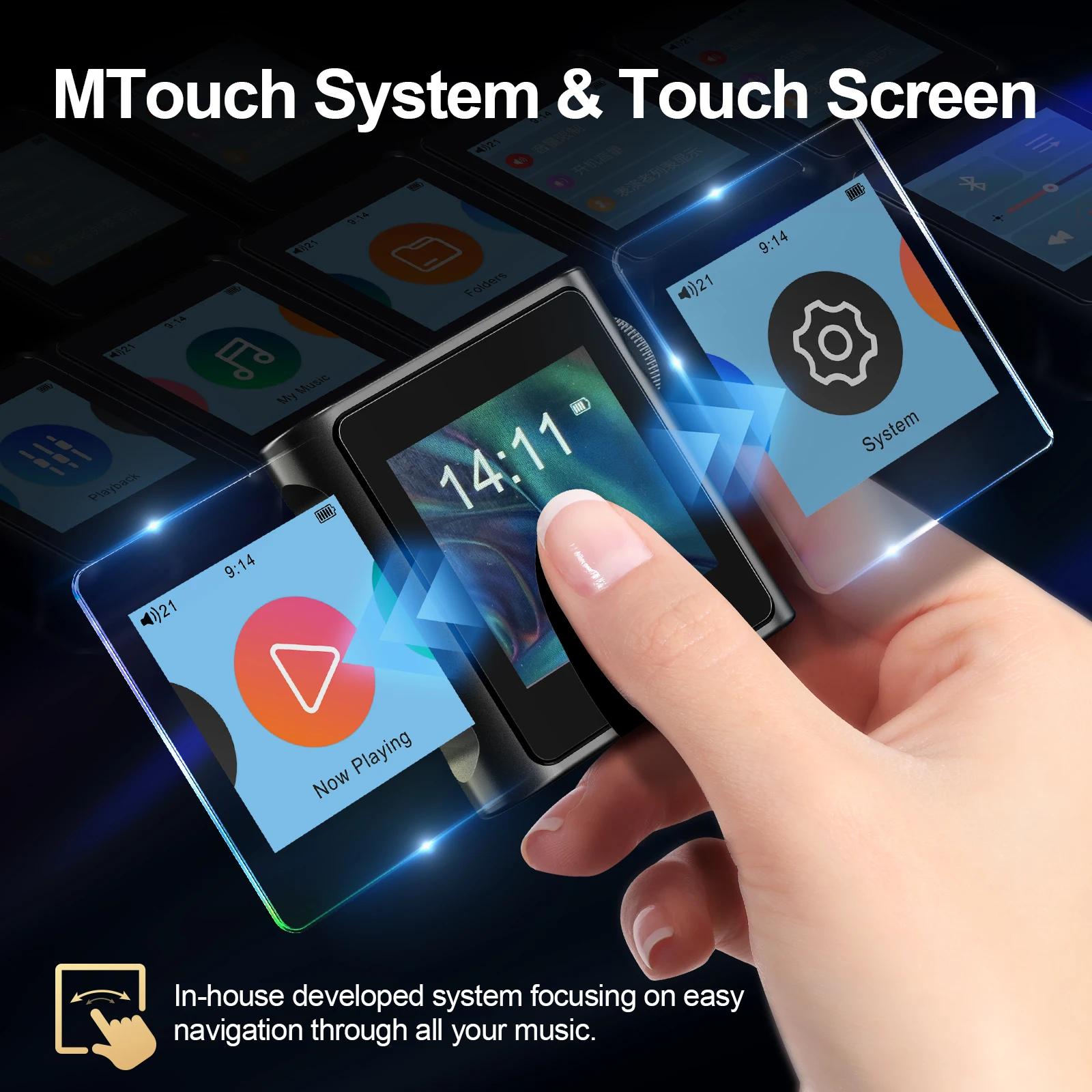 SHANLING M0S Mini HiFi Music Player MP3 CS43131 USB DAC AMP Two-Way Bluetooth 5.0 LDAC/aptX/AAC/SBC Hi-Res Audio PCM384 DSD128