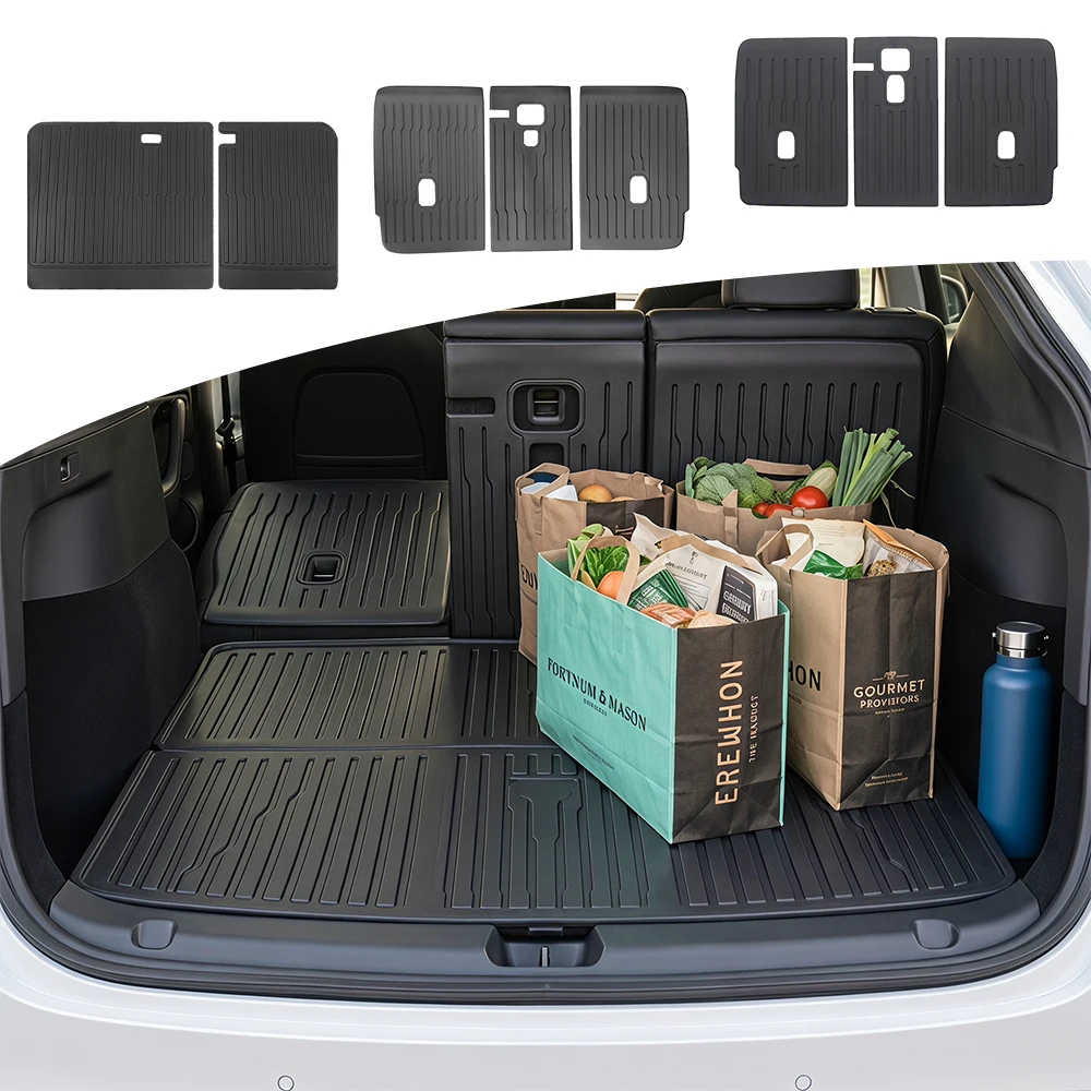 For Tesla Model 3 Highland Auto Rear Seat Backrest Protective Pad TPE Trunk Mat Anti-Kick Mat Car Interior Protective Accessorie